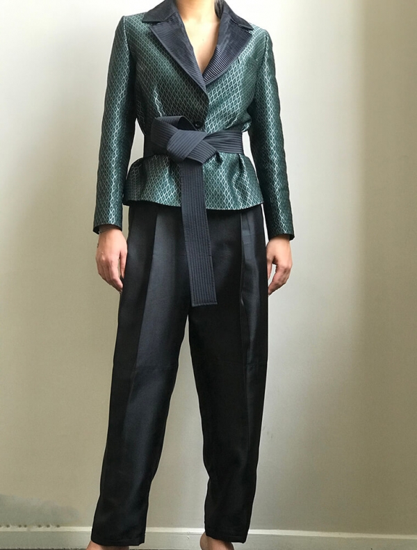 coat 1 in set with belt Designed by Tara Parvaresh