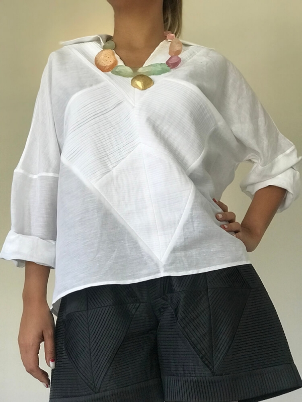 yara blouse white in set